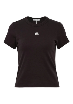 rag & bone Mia logo-embroidered T-shirt - Black