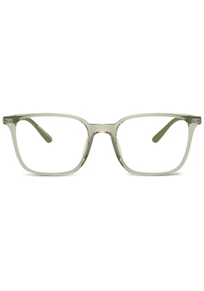 Emporio Armani square frame glasses - Green