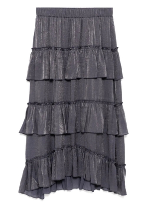 b+ab Tiered ruffle midi skirt - Grey