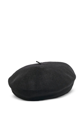 Christian Dior Pre-Owned logo-embroidered beret - Black