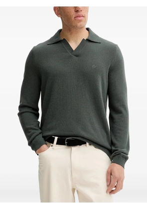 Marc O'Polo V-neck logo sweater - Green