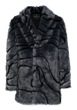 Unreal Fur Delta coat - Blue