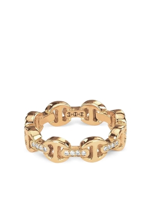 HOORSENBUHS 18K yellow gold Dame Tri-Link diamond ring