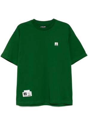 izzue logo-embroidered T-shirt - Green