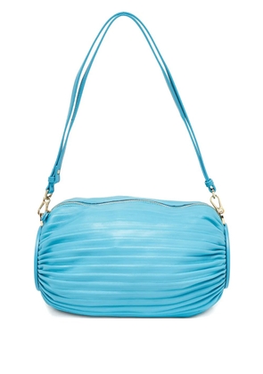 Loewe Pre-Owned 2024 pleated leather shoulder bag - Blue