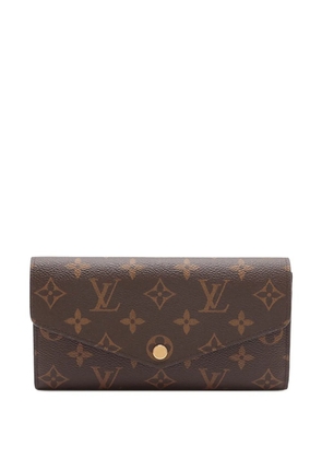 Louis Vuitton Pre-Owned 2021-2025 Monogram Sarah Wallet long wallets - Brown