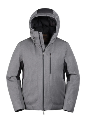Moorer Nuvolau hooded zip-up ski jacket - Grey