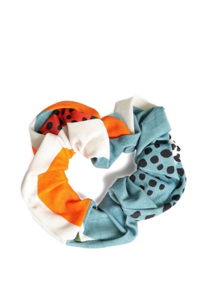 Lygia & Nanny Lola abstract-print scrunchie - White