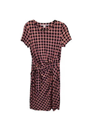 Diane Von Furstenberg Vintage printed short-sleeve dress - Black