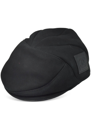 CHANEL Pre-Owned 1990-2000s Sport Line leather hat - Black