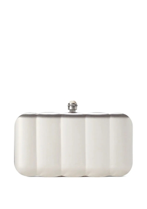 Ralph Lauren Collection panelled metallic clutch bag - Silver