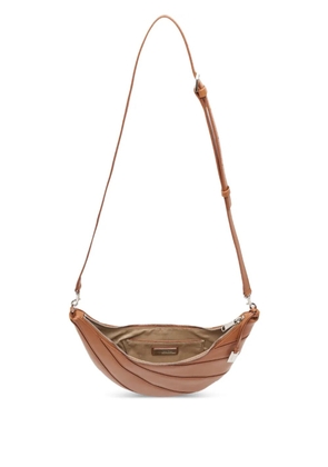 JOY GRYSON crescent-shaped zipped shoulder bag - Brown