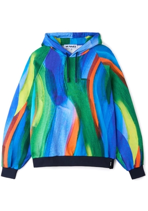 Sunnei embroidered Eiws hoodie - Blue