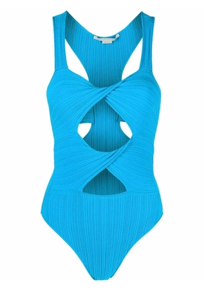Stella McCartney cut-out knit bodysuit - Blue