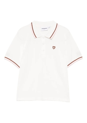 CHOCOOLATE logo-embroidered polo shirt - White