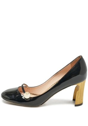 Gucci Pre-Owned pearl-embellishment pumps - Black
