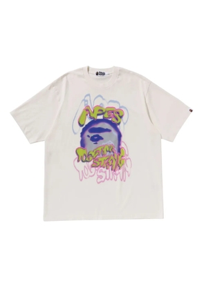 A BATHING APE® graphic-print T-shirt - Neutrals