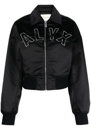 1017 ALYX 9SM embroidered logo bomber jacket - Black