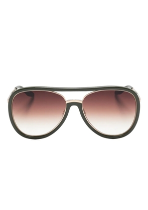 Barton Perreira Fossett pilot-frame sunglasses - Green