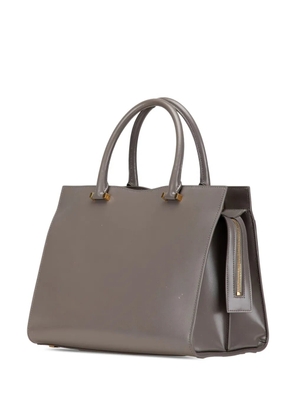 Saint Laurent Pre-Owned 2019 Medium Leather Monogram Uptown satchel - Grey