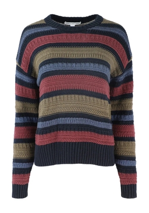 Autumn Cashmere striped crew-neck sweater - Blue