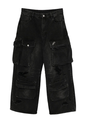 Musium Div. cargo distressed jeans - Black