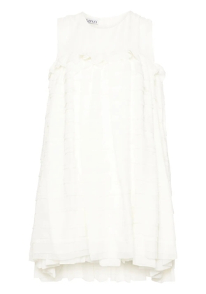 Baruni ruffled mini dress - White