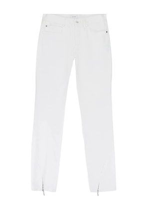 RHUDE zip-detail straight-leg jeans - White