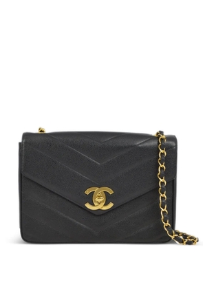 CHANEL Pre-Owned 1995 jumbo Classic Flap shoulder bag - Black