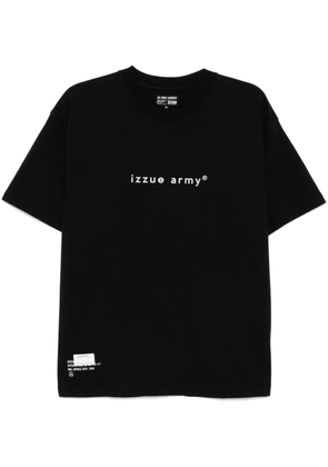 izzue logo-print T-shirt - Black
