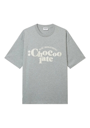 CHOCOOLATE logo-print T-shirt - Grey