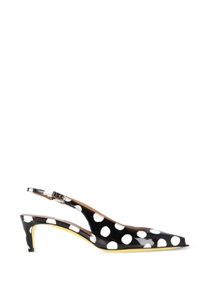 Marni Pre-Owned polka-dot slingback pumps - Black