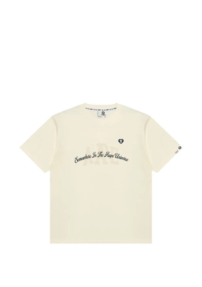 AAPE BY *A BATHING APE® graphic crew-neck T-shirt - Neutrals