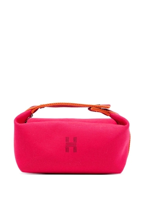 Hermès Pre-Owned 2021-2025 Small Toile Bride A Brac Case vanity bag - Pink