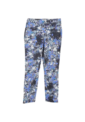 ERDEM floral-print slim trousers - Blue