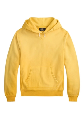 Ralph Lauren RRL drawstring ribbed fleece hoodie - Yellow
