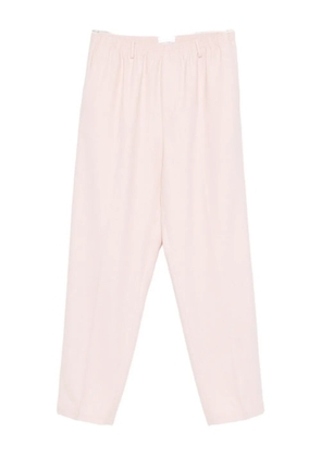 Cellar Door elasticated-waistband wool trousers - Pink