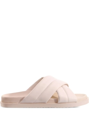 Hogl Tessa cross-strap slide sandals - Neutrals