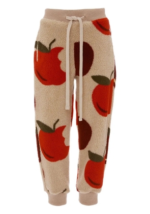 JW Anderson graphic-print tapered-leg track pants - Neutrals