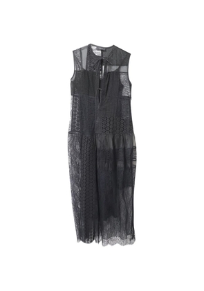 JOSEPH lace patchwork midi dress - Black