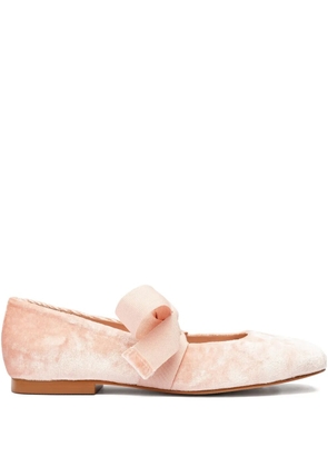 Sarah Chofakian Gris bow-embellishment ballet flats - Pink