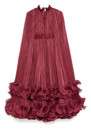 Ana Radu plissé maxi dress - Red