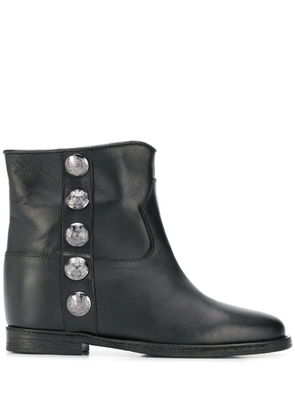Via Roma 15 studded ankle boots - Black