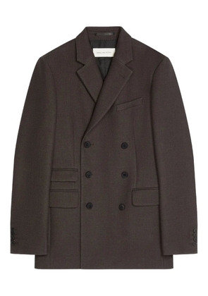 DRIES VAN NOTEN double-breasted wool blazer - Brown