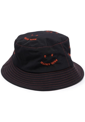 PS Paul Smith embroidered-logo bucket hat - Black