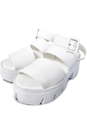 Gloria Coelho buckle-strap platform sandals - White