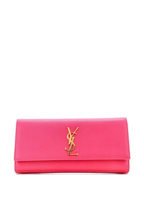 Saint Laurent Pre-Owned Classic Monogram Leather Long clutch bag - Pink