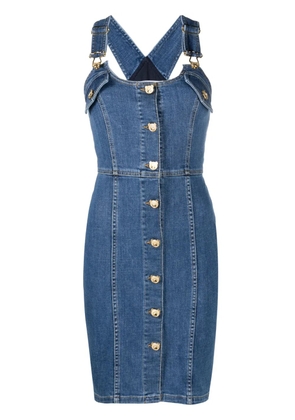 Moschino button-up denim minidress - Blue