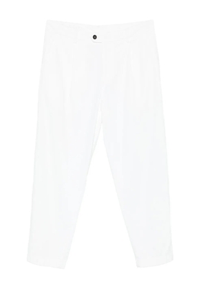 Eleventy pleat-detail trousers - White