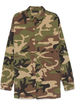 FEAR OF GOD ESSENTIALS camouflage overshirt - Green